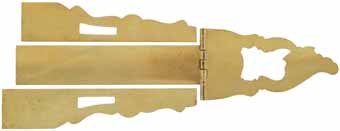 John Armstrong, Maryland Patchbox Kit,
brass, 8-3/8" overall length